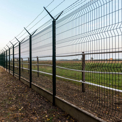 Υψηλή ασφάλεια αεροδρομίου ρόλων 1.8m 30m το πράσινο PVC της Ευρώπης που ντύνεται που περιφράζει
