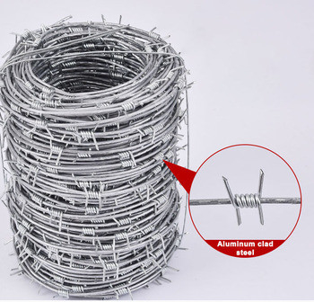Spacing 5'' Razor Coil Barbed Wire Security Fence PVC Coated