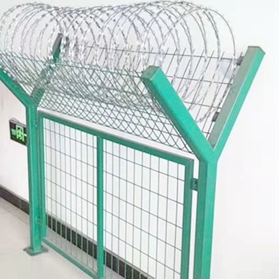 Ασφάλεια αεροδρομίου τύπων Υ που περιφράζει την περίφραξη πλέγματος φυλακών 50m 100m