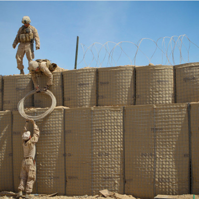 Άμμου ενωμένος στενά χρώμα τοίχος εμποδίων Hesco πλέγματος στρατιωτικός 24 ίντσες